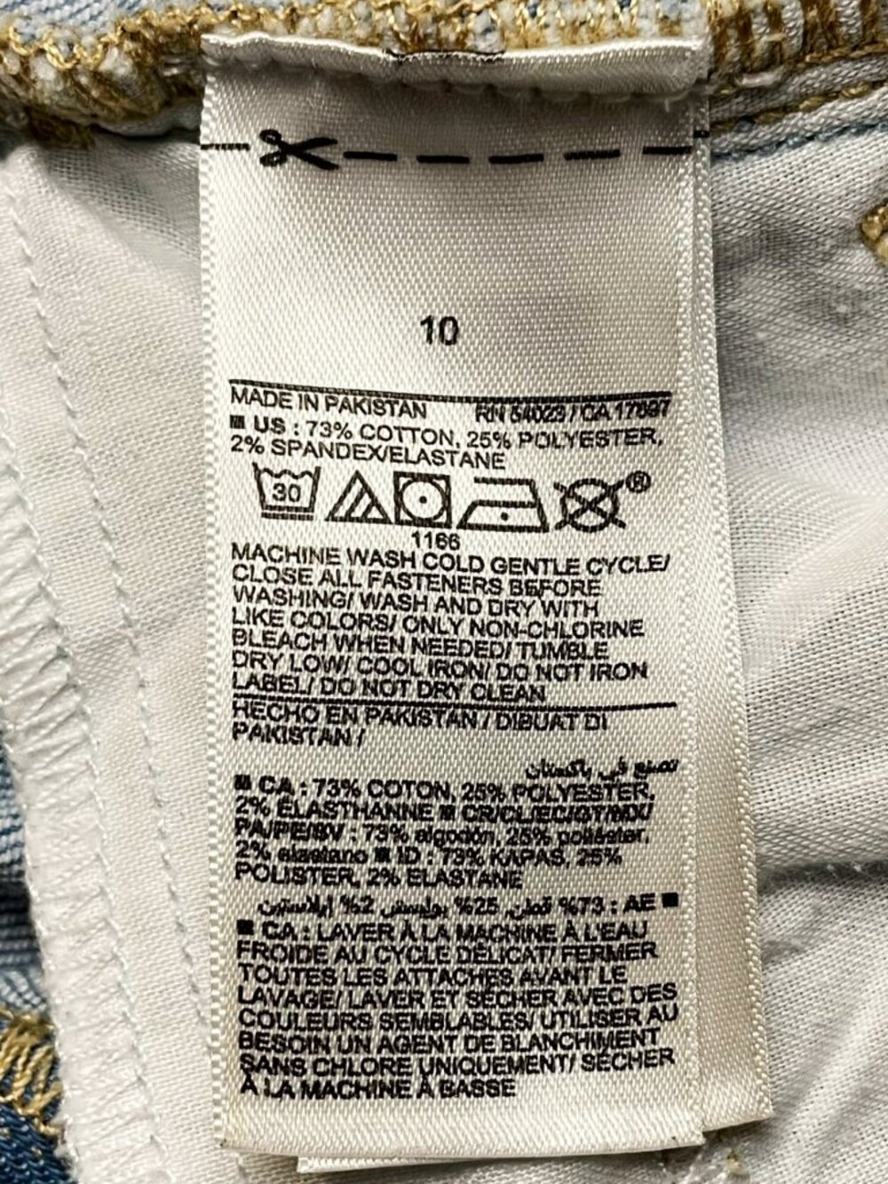 Girls Size 10 Jeans Bundle 3 Pair Old Navy Flare Rockstar Jeggings Light Wash - Picture 9 of 15